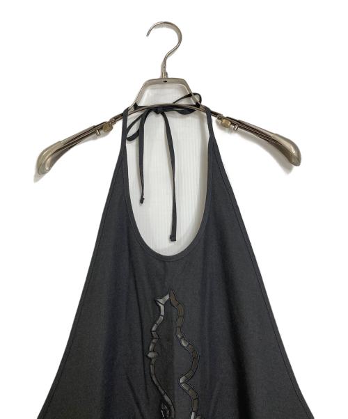 FREAK'S STORE（フリークスストア）FREAK'S STORE (フリークスストア) BASERANGE (ベースレンジ) LEI APRON DRESS エプロンドレス　キャミワンピーズ　シルク グレー サイズ:XSの古着・服飾アイテム