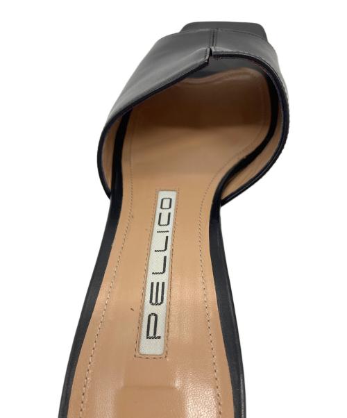 PELLICO（ペリーコ）PELLICO (ペリーコ) SILVER 50 レザーミュール　サンダル　イタリア製 ブラック サイズ:37の古着・服飾アイテム