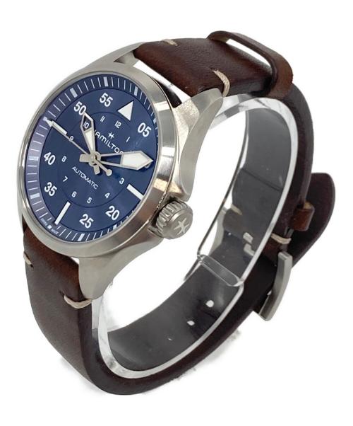 HAMILTON（ハミルトン）HAMILTON (ハミルトン) カーキ アビエーション Pilot Auto  カーキ パイロット  H-10自動巻き　10気圧防水 サイズ:実寸参照の古着・服飾アイテム