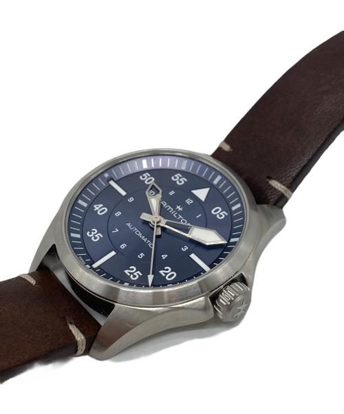 HAMILTON（ハミルトン）HAMILTON (ハミルトン) カーキ アビエーション Pilot Auto  カーキ パイロット  H-10自動巻き　10気圧防水 サイズ:実寸参照の古着・服飾アイテム