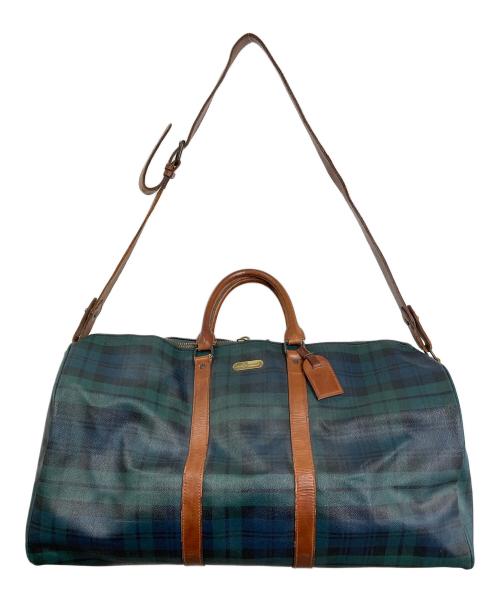 POLO RALPH LAUREN（ポロ・ラルフローレン）POLO RALPH LAUREN (ポロ・ラルフローレン) レザーボストンバッグ　 グリーン サイズ:実寸参照の古着・服飾アイテム