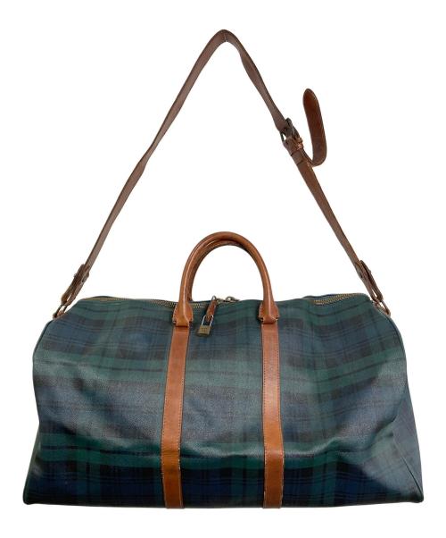 POLO RALPH LAUREN（ポロ・ラルフローレン）POLO RALPH LAUREN (ポロ・ラルフローレン) レザーボストンバッグ　 グリーン サイズ:実寸参照の古着・服飾アイテム