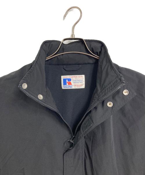 RUSSELL ATHLETIC（ラッセルアスレチック）RUSSELL ATHLETIC (ラッセルアスレチック) JOURNAL STANDARD (ジャーナルスタンダード) 別注 アノラックジャケット　アノラックパーカー　アウター　ライトアウター ブラック サイズ:Lの古着・服飾アイテム