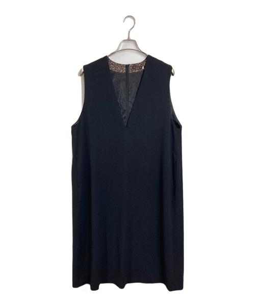 EVEX by KRIZIA（エヴェックスバイクリツィア）EVEX by KRIZIA (エヴェックスバイクリツィア) ジャンパースカート　ノースリーブワンピース　ロングワンピース ブラック サイズ:44 未使用品の古着・服飾アイテム