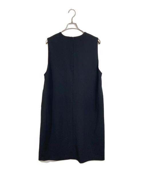 EVEX by KRIZIA（エヴェックスバイクリツィア）EVEX by KRIZIA (エヴェックスバイクリツィア) ジャンパースカート　ノースリーブワンピース　ロングワンピース ブラック サイズ:44 未使用品の古着・服飾アイテム