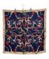 中古・古着 Maison Margiela (メゾンマルジェラ) FOULARD SCARF シルクスカーフ　イタリア製 ネイビー×ベージュ サイズ:実寸参照：18000円