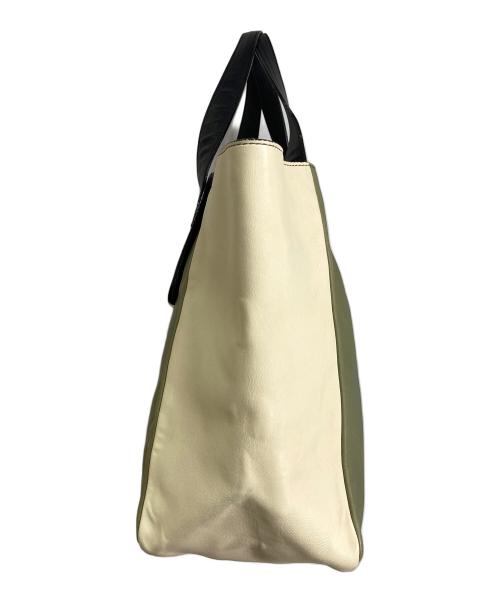 MARC JACOBS（マークジェイコブス）MARC JACOBS (マークジェイコブス) ラムスキントートバッグ　羊革　イタリア製 カーキ サイズ:実寸参照の古着・服飾アイテム