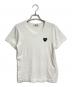 PLAY COMME des GARCONS（プレイコムデギャルソン）の古着「半袖カットソー　コットンTシャツ」｜ホワイト