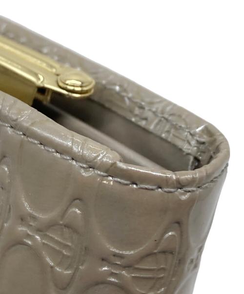 Vivienne Westwood（ヴィヴィアンウエストウッド）Vivienne Westwood (ヴィヴィアンウエストウッド) OVAL ORB 口金長財布　 ベージュ サイズ:実寸参照の古着・服飾アイテム