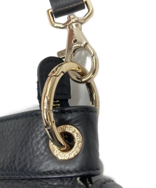 Vivienne Westwood（ヴィヴィアンウエストウッド）Vivienne Westwood (ヴィヴィアンウエストウッド) オーブモチーフタッセルショルダーバッグ　ハンドバッグ　2WAYバッグ ブラック サイズ:実寸参照の古着・服飾アイテム