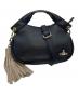 Vivienne Westwood（ヴィヴィアンウエストウッド）の古着「オーブモチーフタッセルショルダーバッグ　ハンドバッグ　2WAYバッグ」｜ブラック