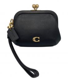 COACH（コーチ）の古着「キスロック コイン パース　がまぐち」｜ブラック