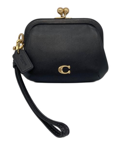 COACH（コーチ）COACH (コーチ) キスロック コイン パース　がまぐち ブラック サイズ:実寸参照の古着・服飾アイテム