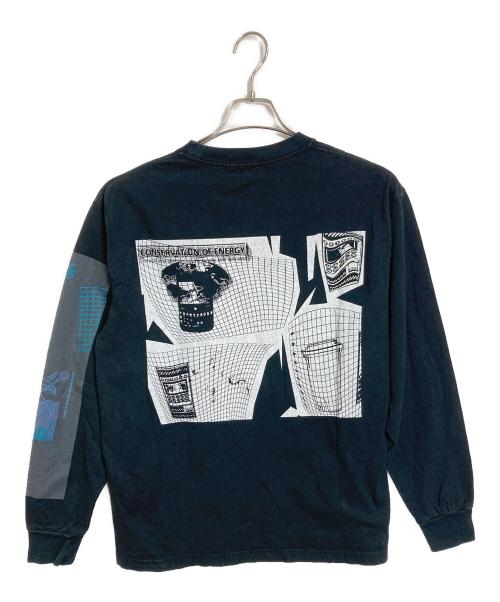 C.E（シーイー）C.E (シーイー) 長袖カットソー　ロンT プリントカットソー ブラック サイズ: Lの古着・服飾アイテム