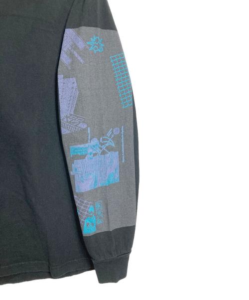 C.E（シーイー）C.E (シーイー) 長袖カットソー　ロンT プリントカットソー ブラック サイズ: Lの古着・服飾アイテム