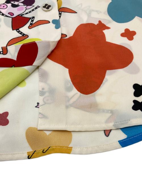 OLLEBOREBLA（アルベロベロ）OLLEBOREBLA (アルベロベロ) ブタさんプリントシャツ マルチカラー サイズ:実寸参照の古着・服飾アイテム