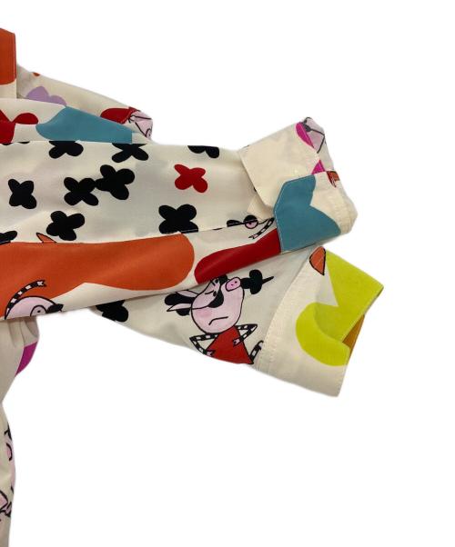 OLLEBOREBLA（アルベロベロ）OLLEBOREBLA (アルベロベロ) ブタさんプリントシャツ マルチカラー サイズ:実寸参照の古着・服飾アイテム