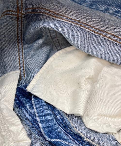 9090（9090）9090 (9090) King Logo Vintage Tapered Pants デニムパンツ　5ポケット ブルー サイズ:Lの古着・服飾アイテム