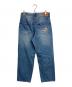 9090 (9090) King Logo Vintage Tapered Pants デニムパンツ　5ポケット ブルー サイズ:L：6000円