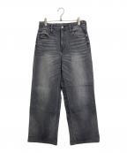 Healthy DENIMヘルシーデニム）の古着「Pink Pepper デニムパンツ　ピンクペッパーデニムパンツ　ストレートデニム」｜グレー