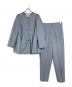 TIARA（ティアラ）の古着「ペプラムジャケット＆パンツセットアップ」｜ブルー