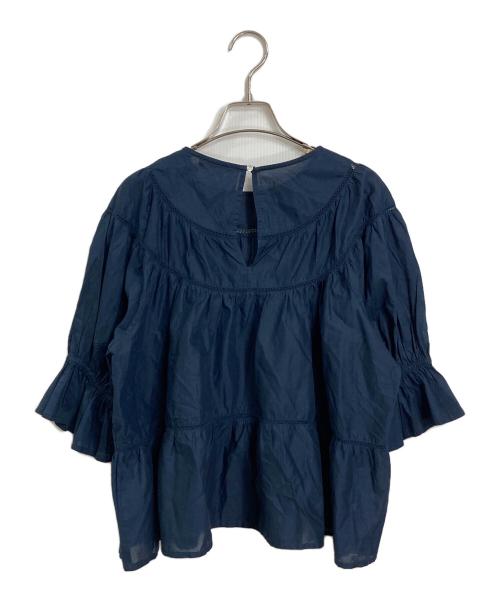 merlette（マーレット）Merlette (マーレット) SOL BLOUSE コットンブラウス ネイビー サイズ:XSの古着・服飾アイテム