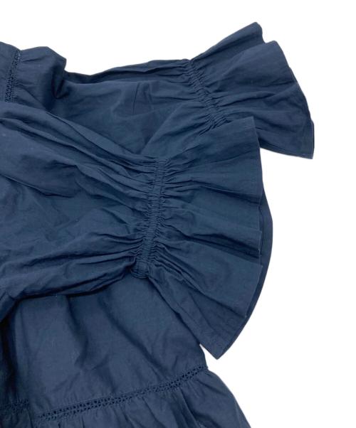 merlette（マーレット）Merlette (マーレット) SOL BLOUSE コットンブラウス ネイビー サイズ:XSの古着・服飾アイテム