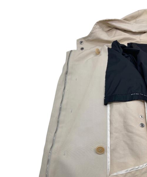 'S Max Mara（エスマックスマーラ）'S Max Mara (エスマックスマーラ) フーデッドコート　ダブルジップ ベージュ サイズ:42の古着・服飾アイテム