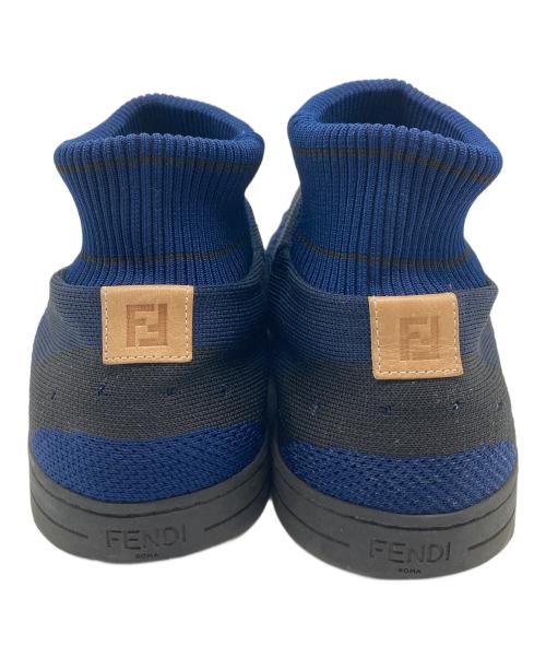 FENDI（フェンディ）FENDI (フェンディ) ソックススニーカー　イタリア製 ネイビー サイズ:8の古着・服飾アイテム