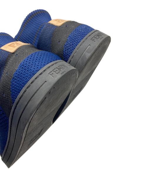 FENDI（フェンディ）FENDI (フェンディ) ソックススニーカー　イタリア製 ネイビー サイズ:8の古着・服飾アイテム