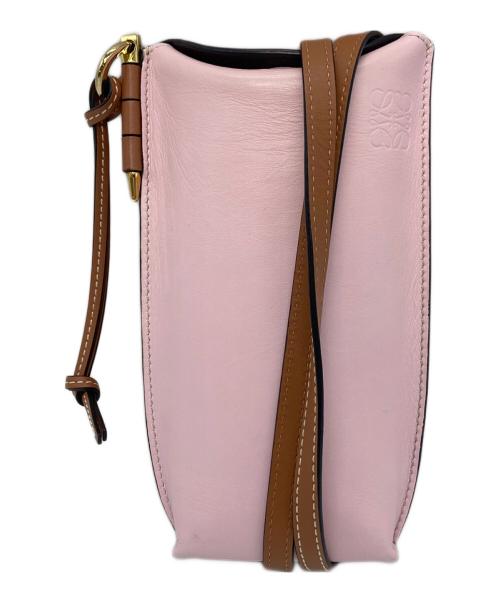 LOEWE（ロエベ）LOEWE (ロエベ) ショルダーバッグ　ミニショルダー ピンク サイズ:実寸参照の古着・服飾アイテム
