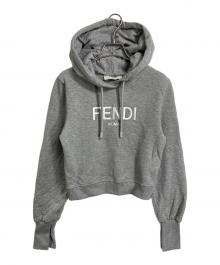 FENDI（フェンディ）の古着「ローマ パーカー　ロゴパーカー　イタリア製」｜グレー