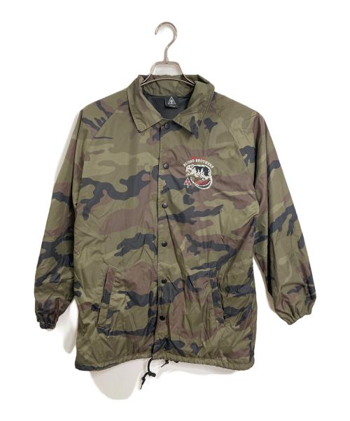 HUF（ハフ）HUF (ハフ) OBEY (オベイ) コーチジャケット　ナイロンジャケット オリーブ サイズ:Lの古着・服飾アイテム