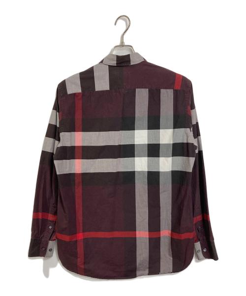BURBERRY（バーバリー）BURBERRY (バーバリー) SOMERTON チェックシャツ　 ボルドー サイズ:Mの古着・服飾アイテム