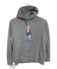 POLO RALPH LAUREN（ポロ・ラルフローレン）の古着「ポロベアパーカー　フーディ」｜グレー