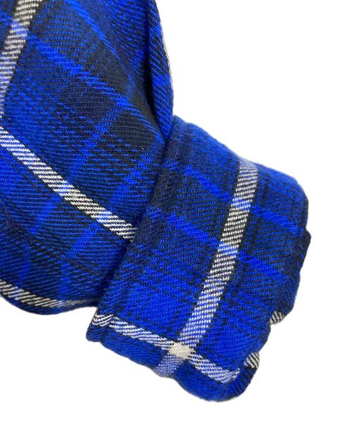 RATS（ラッツ）RATS (ラッツ) 24AW COTTON FLANNEL BLUE CHECK SHIRT  コットンフランネル ブルーチェックシャツ　長袖シャツ　日本製 ブルー サイズ:XLの古着・服飾アイテム