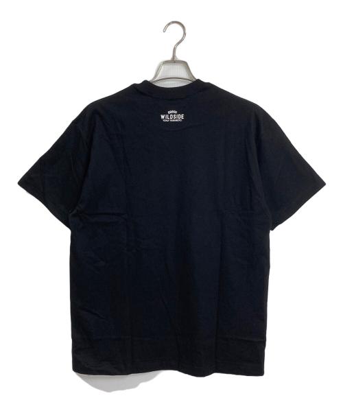 WILDSIDE YOHJI YAMAMOTO（ワイルドサイド ヨウジ ヤマモト）WILDSIDE YOHJI YAMAMOTO (ワイルドサイド ヨウジ ヤマモト) 半袖カットソー　プリントTシャツ　スカル　骨　日本製 ブラック サイズ:3の古着・服飾アイテム