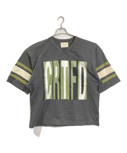 CRTFD（サーティファイド）CRTFD (サーティファイド) 11:11 Football Top  フットボール　トップ　USA製 グレー サイズ:Lの古着・服飾アイテム