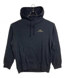 WILDSIDE YOHJI YAMAMOTO×BROSH（ワイルドサイド ヨウジ ヤマモト×ブロッシュ）の古着「Pullover Hoodie プルオーバーフーディ　パーカー　日本製」｜ブラック