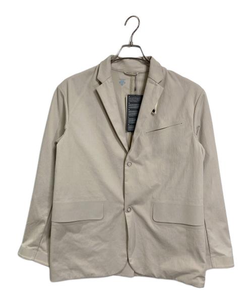 DESCENTE PAUSE（デサントポーズ）DESCENTE PAUSE (デサントポーズ) 2Bジャケット　アウター　ライトアウター ベージュ サイズ:L 未使用品の古着・服飾アイテム