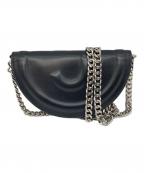 MM6 Maison Margielaエムエムシックスメゾンマルジェラ）の古着「チェーンショルダーバッグ/CROSSBODY BAG/チェーンウォレット　ミニショルダー」｜ブラック