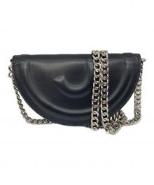 MM6 Maison Margiela（エムエムシックスメゾンマルジェラ）の古着「チェーンショルダーバッグ/CROSSBODY BAG/チェーンウォレット　ミニショルダー」｜ブラック