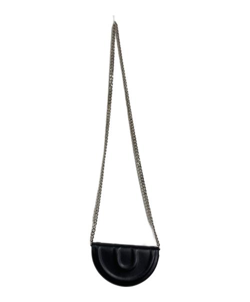 MM6 Maison Margiela（エムエムシックスメゾンマルジェラ）MM6 Maison Margiela (エムエムシックスメゾンマルジェラ) チェーンショルダーバッグ/CROSSBODY BAG/チェーンウォレット　ミニショルダー ブラック サイズ:実寸参照の古着・服飾アイテム