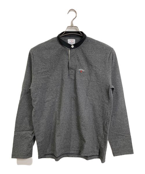 Noah（ノア）Noah (ノア) ポロシャツ　ワンポイント刺繍ポロシャツ グレー サイズ:L 未使用品の古着・服飾アイテム