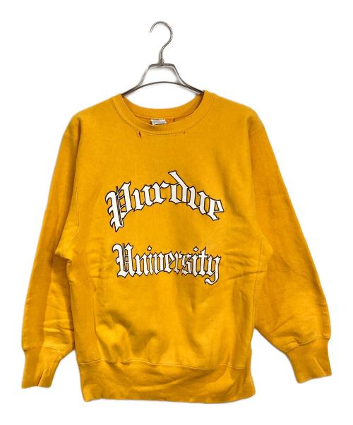 Champion（チャンピオン）Champion (チャンピオン) 【古着】ヴィンテージリバースウィーブスウェット　刺繍タグ イエロー サイズ:Lの古着・服飾アイテム