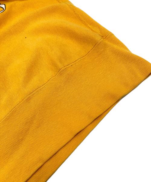 Champion（チャンピオン）Champion (チャンピオン) 【古着】ヴィンテージリバースウィーブスウェット　刺繍タグ イエロー サイズ:Lの古着・服飾アイテム