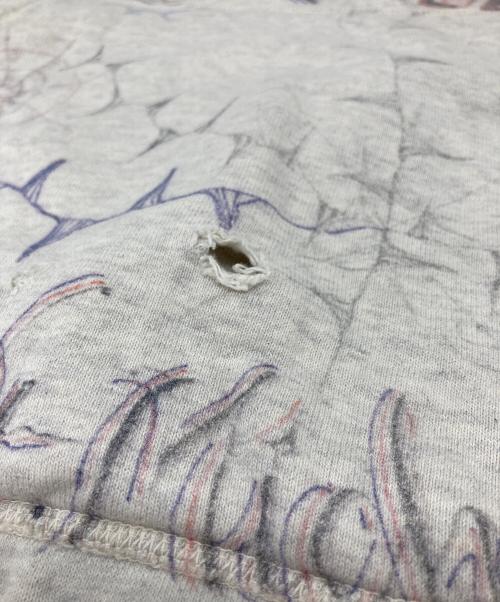 SAINT MICHAEL（セントマイケル）SAINT MICHAEL (セントマイケル) HOODIE DR.WOO ヴィンテージ加工パーカー　日本製　フーディ ベージュ サイズ:XLの古着・服飾アイテム