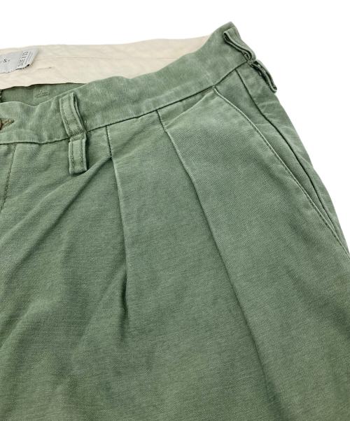 WTAPS（ダブルタップス）WTAPS (ダブルタップス) BUDS TROUSERS バッズトラウザーズ　タックパンツ オリーブ サイズ:X 03の古着・服飾アイテム