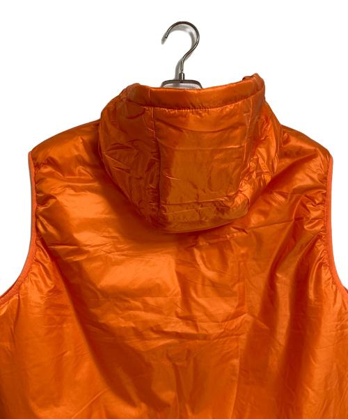 BEAMS PLUS（ビームスプラス）BEAMS PLUS (ビームスプラス) リップストップ ミリタリー パフ ベスト　中綿ベスト　ライトアウター オレンジ サイズ:Lの古着・服飾アイテム