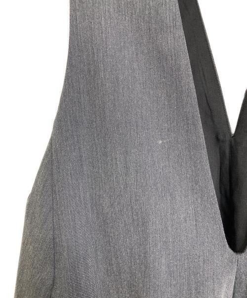 ELENDEEK（エレンディーク）ELENDEEK (エレンディーク) ディープVネックAラインワンピース　ノースリーブワンピース　ロングワンピース グレー サイズ:01の古着・服飾アイテム